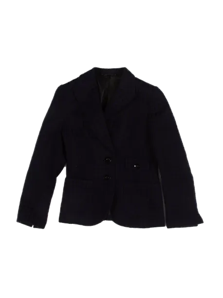 Vintage Ritva Falla Collection black and blue patterned